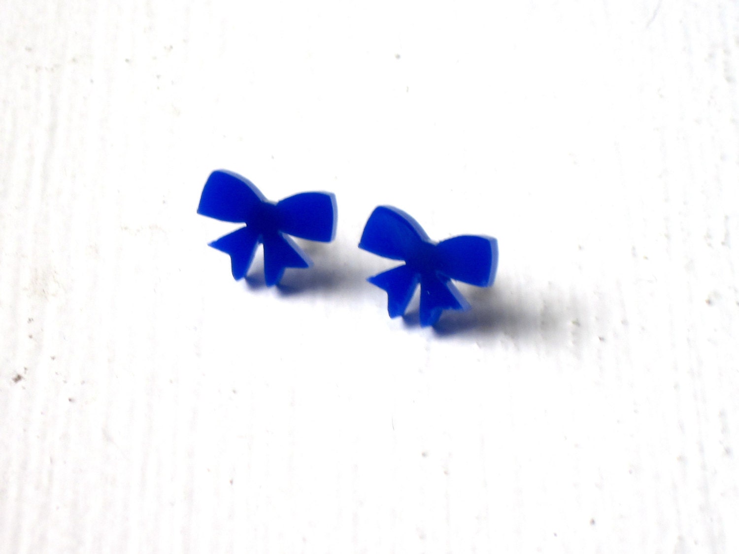 Blue Bow Stud Earrings : Harajuku Kawaii Jewelry