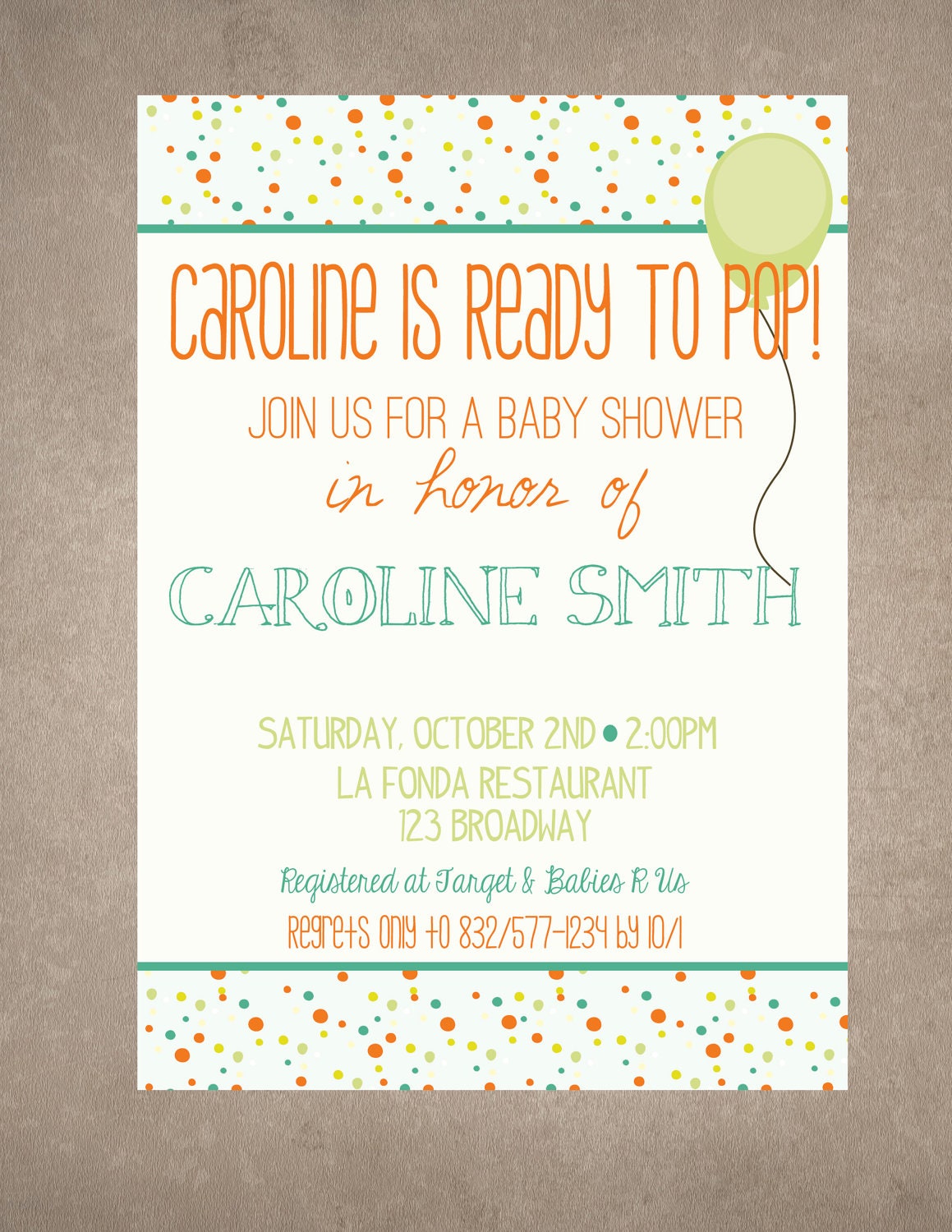 Ready to Pop Baby Shower Invite-Print your own Il_570xn