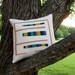 Modern Abstract Pillow, Quilted Pillow Cover, 18x18