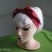 Red with White Polka Dots. The Rosie. Rockabilly - Pin up style Headband / Hair Scarf/ Hair Tie/ Neck Scarf.