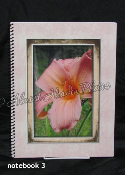 Pink Day Lily Large Notebook Journal