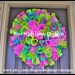 Spring Wreath, Valentine's Day Wreath, Wreath, Deco Mesh Wreath