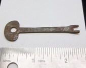 Vintage Long Flat Key Skeleton Key Rusty Steampunk Gothic