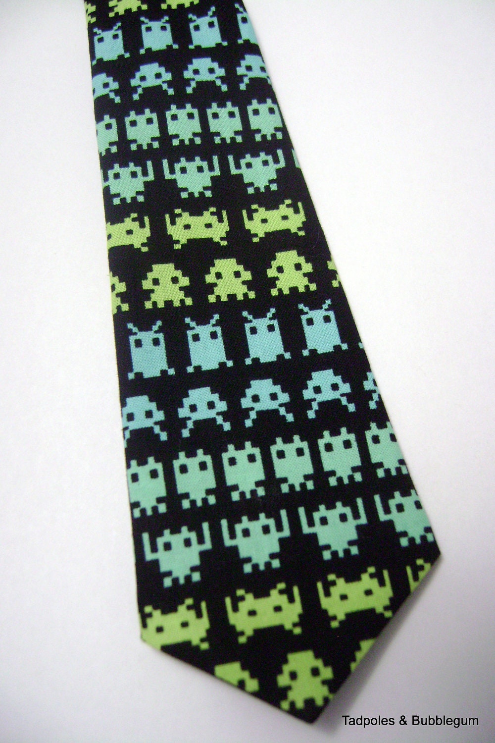 Little Boys Space Invaders Necktie - Limited Quantities