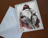 Old World Santa Grandpa Print Your Own Poster Card Tag 8x10 inch DIY PIY Printable jpg pdf Digital File Clip Art Instant Download DP133