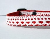 Vintage Lace Breakaway Cat Collar- 3/8" wide - TheWhiteSchnauzer
