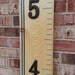 Wooden Growth Chart Ruler - Natural Stain With Rustic Numbers and Routed Edge