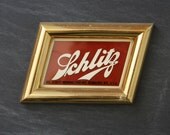 Vintage Schlitz Beer Sign - Rare Metal Bar Advertising