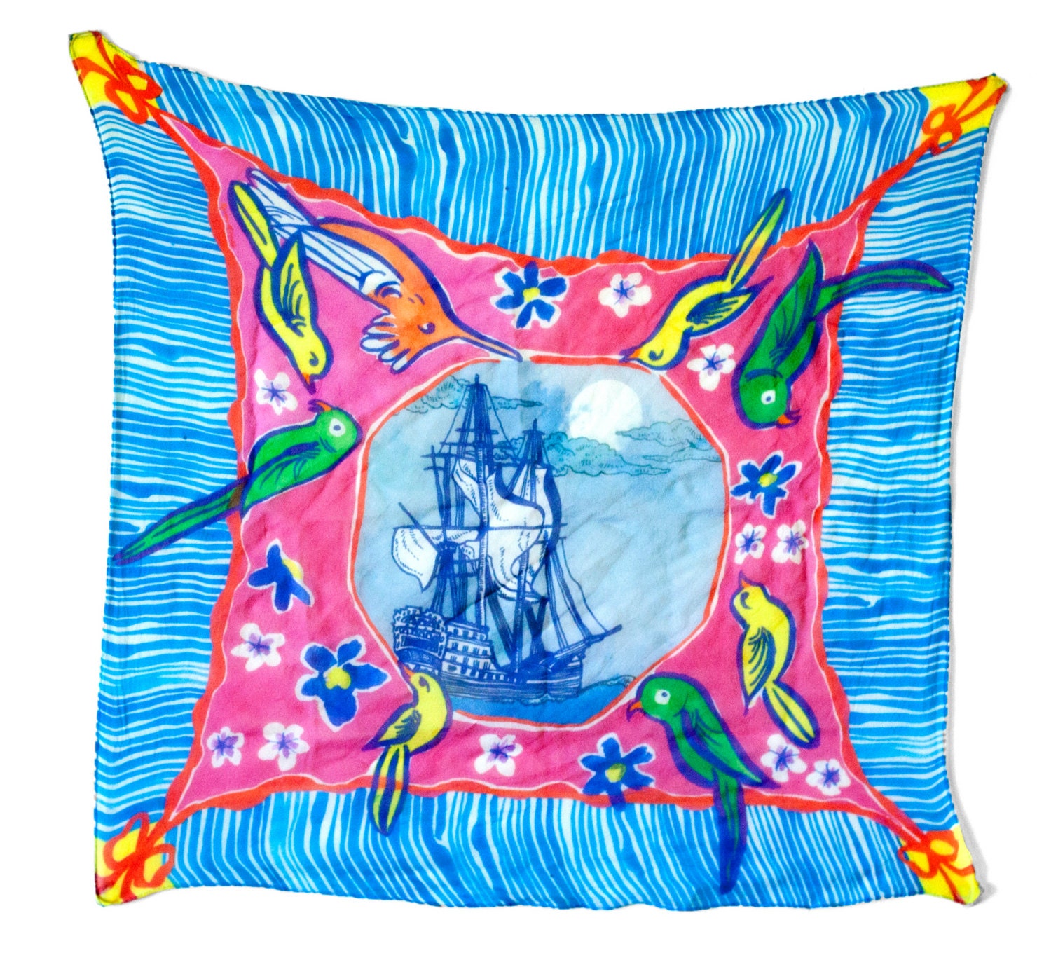 Ghost Ship Silk Scarf