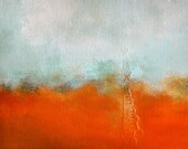SALE, Landscape 25 - Original oil painting, modern abstract 9 x 7 Inch