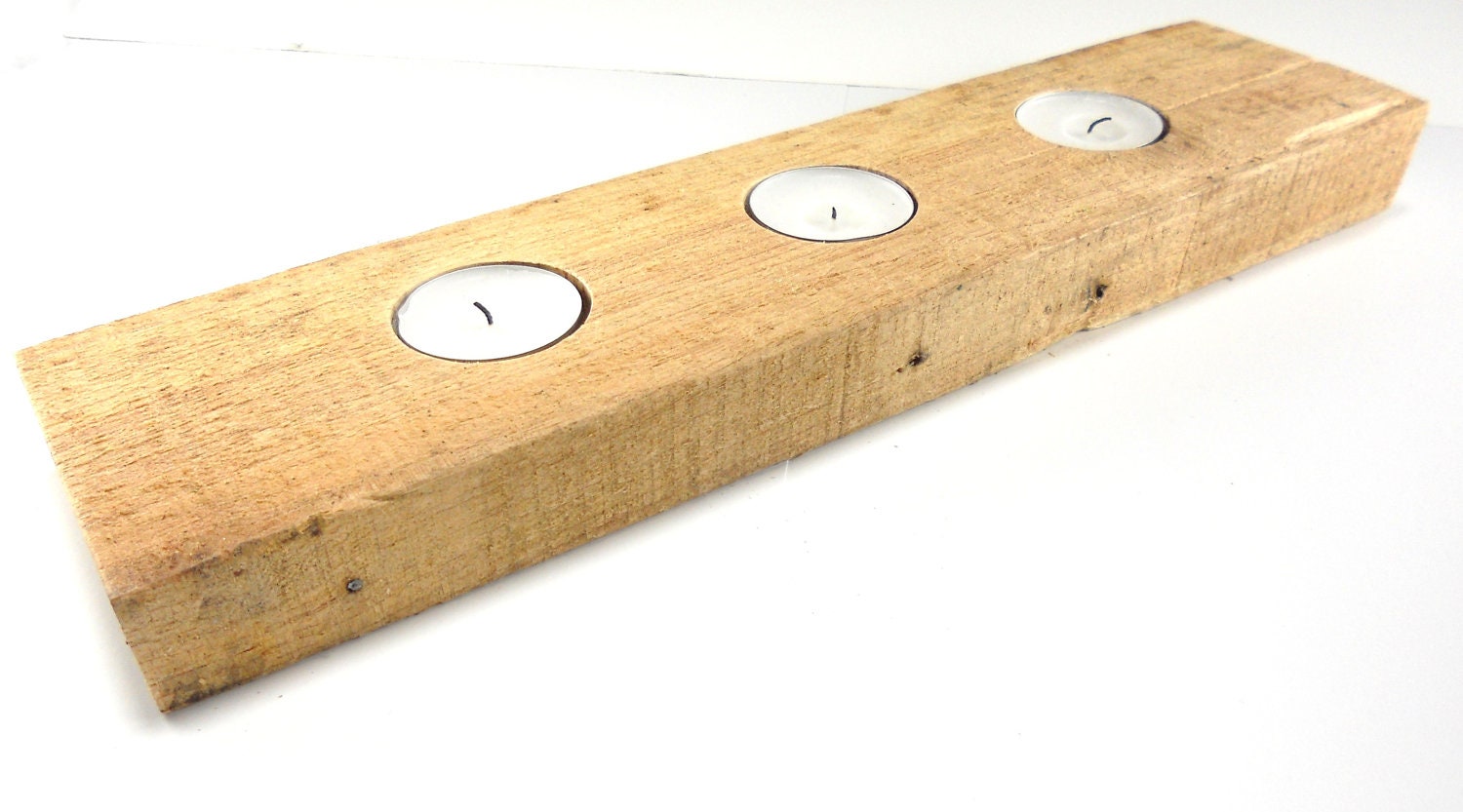 Industrial Tealight, Reclamed Wood Tealight, Rustic Wood Tealight Holder, Pallet Tealight Holder