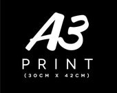 A3 SIZE (11.7 x 16.5) - Any Print - Rock The Custard