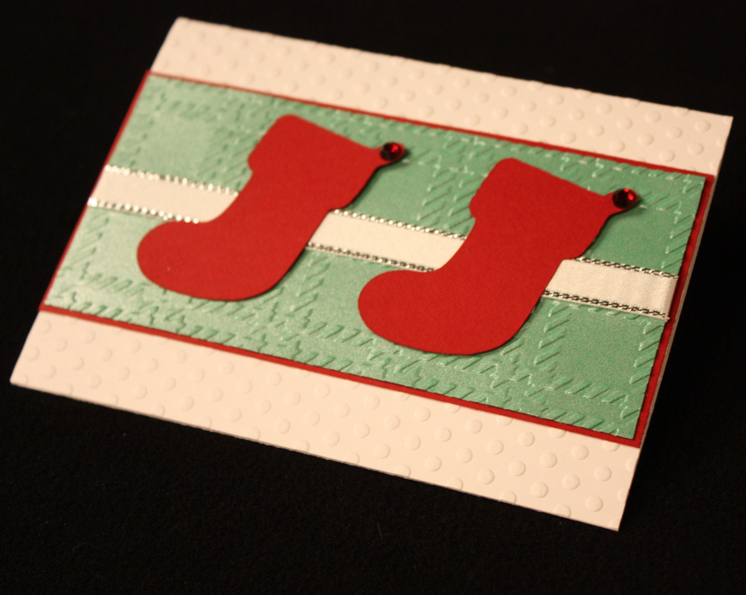 Christmas Time Stockings - 6 pack of cards