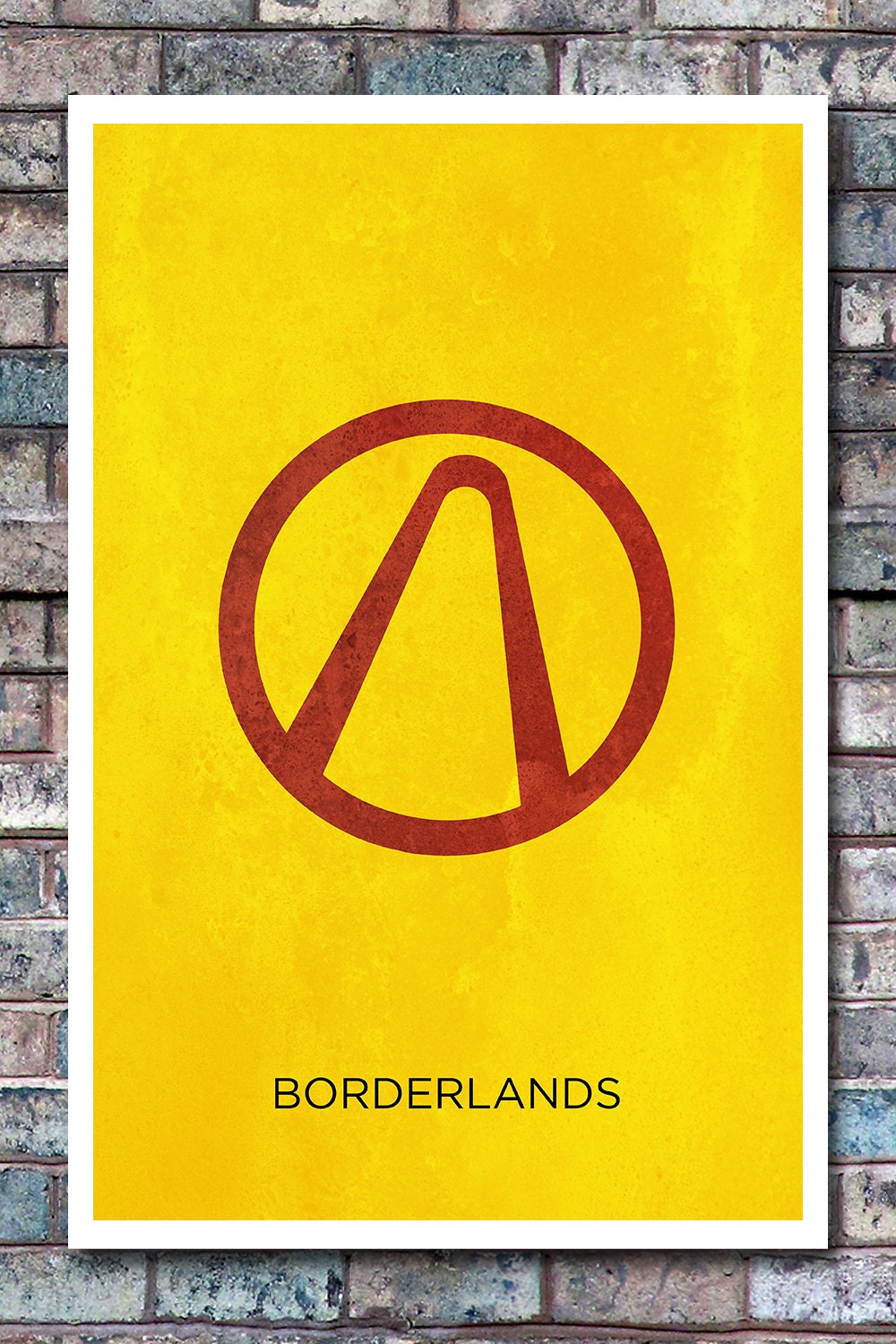 Minimalist Borderlands Art Print - Based on a video game by Gearbox - 11x17