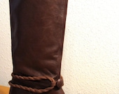 Equestrian style Retro Chocolate Brown Leather Size US 9 FREE SHIPPING