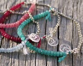 Sterling silver gemstone bracelet - Silver Lining