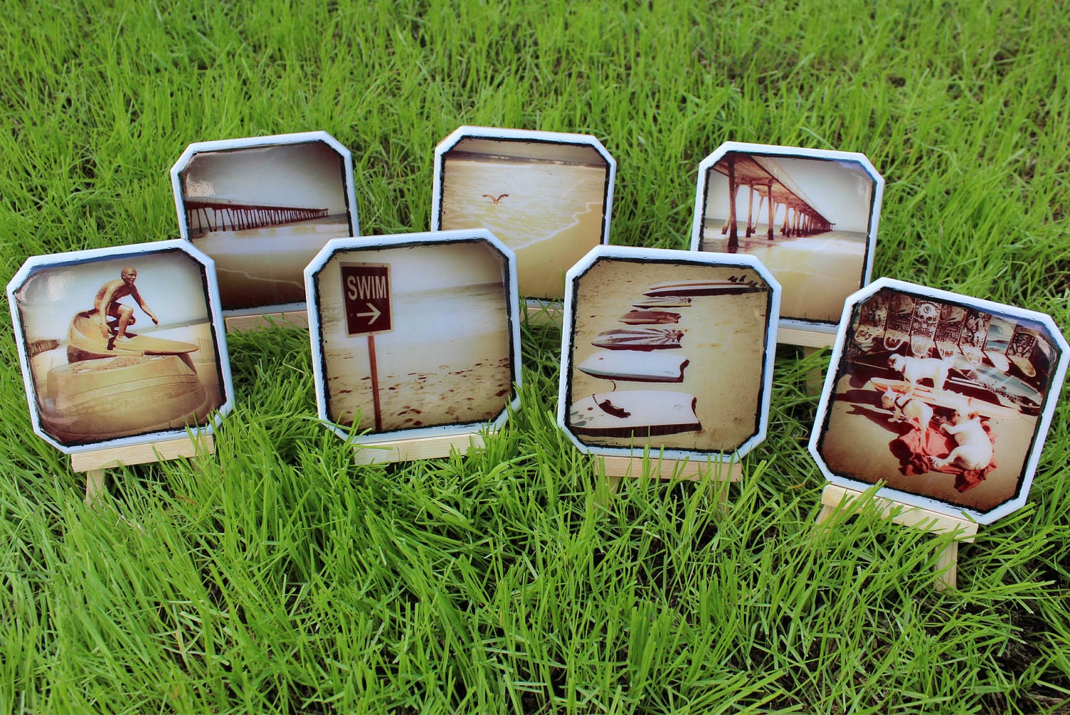 Beach Themed Coasters - Create a Set of 4