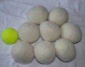 Set of 8 Eco-Friendly 100% Wool Dryer Balls