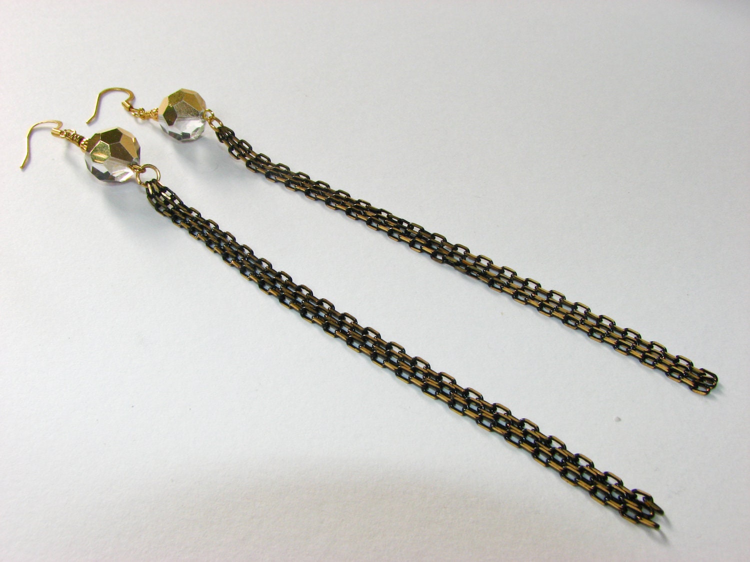 Rare Swarovski Crystal Shoulder Duster Earrings