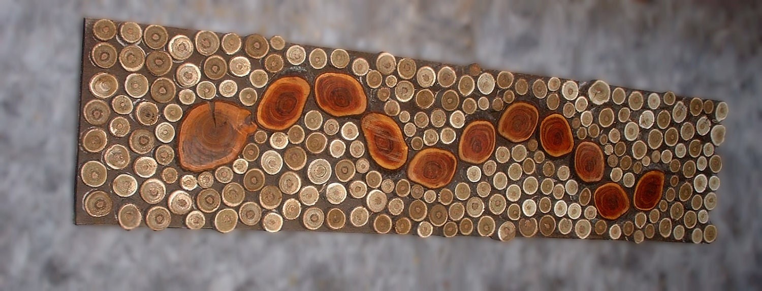 MADE TO ORDER 12x48 Rustic Modern Tribal Decor Tree Branch Wall Art Plum Serpent on Sumac Wall Sculpture