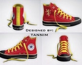 Custom Game of Thrones: House Lannister Converse Chucks