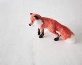 WILLY - red fox, handmade animal doll, eco friendly little friend, this proud forest animal ships FREE with another item