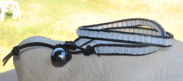 2 wrap Frost Rainbow Crystal bracelet