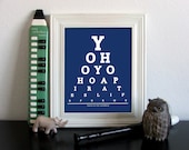Pirates Of The Caribbean Eye Chart, Yo Ho Yo Ho A Pirate's Life For Me, 8 x 10 Giclee Print BUY 2 GET 1 FREE