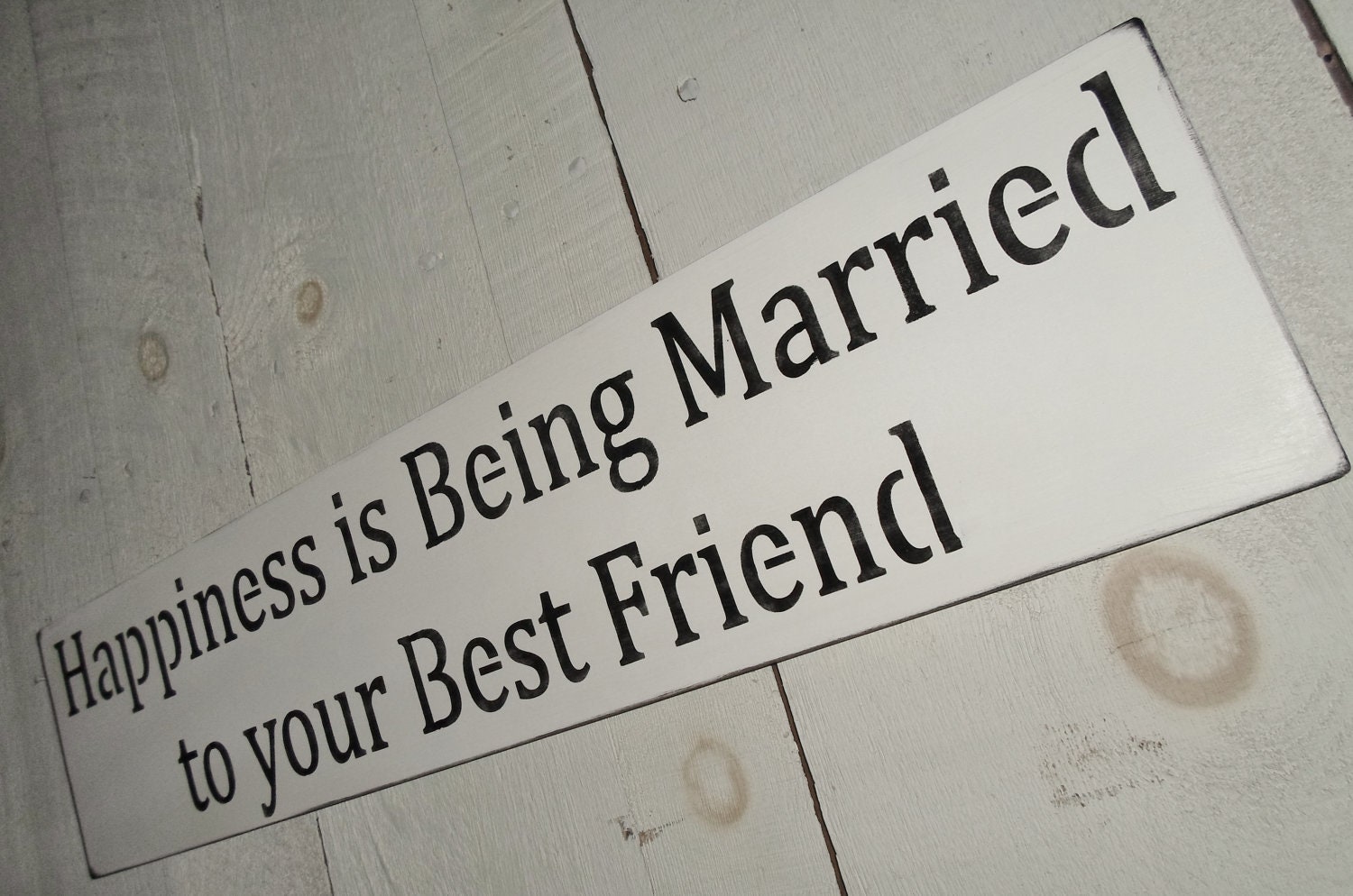 Wedding Decoration Anniversary Gift  "Happiness is Being Married to Your Best Friend" Wedding Signs