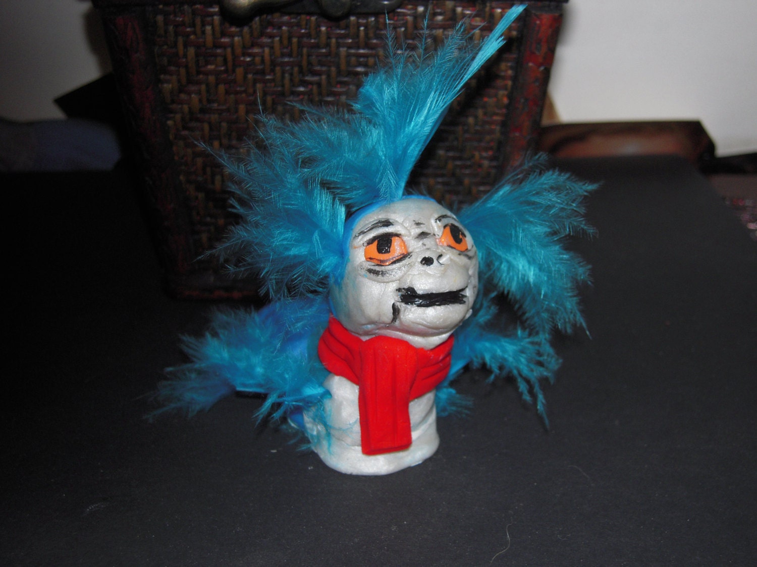Ello Worm from Jim Hensons The Labyrinth Polymer Clay Art Doll, Miniature Movie collectible