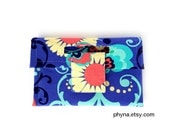 Purple Floral Travel Jewelry Case - Jewelry Travel Organizer Pouch - Travel Jewelry Clutch