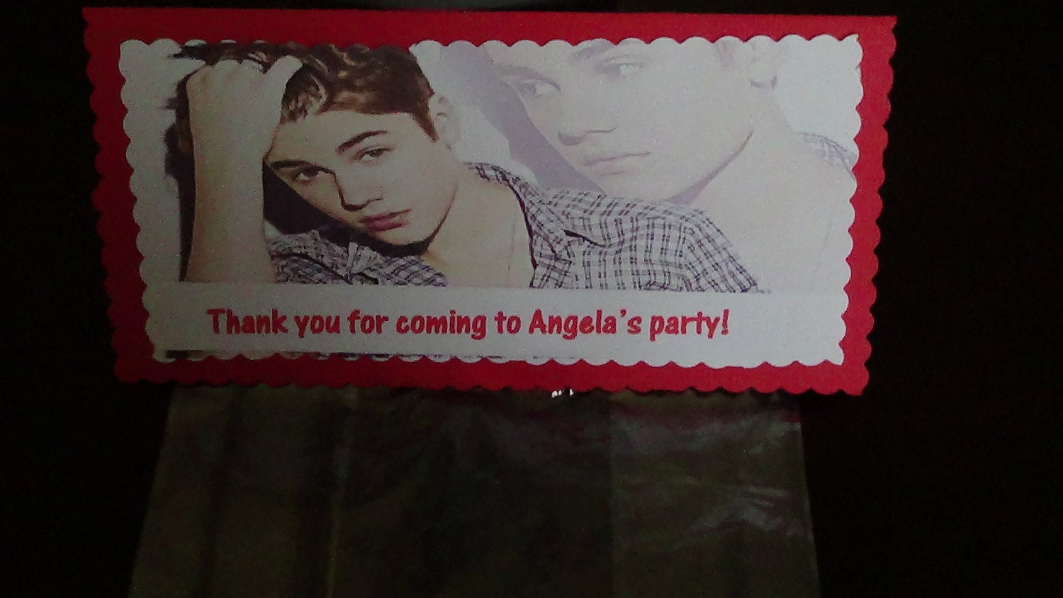 Justin Bieber personalized treat bag toppers Il_170x135