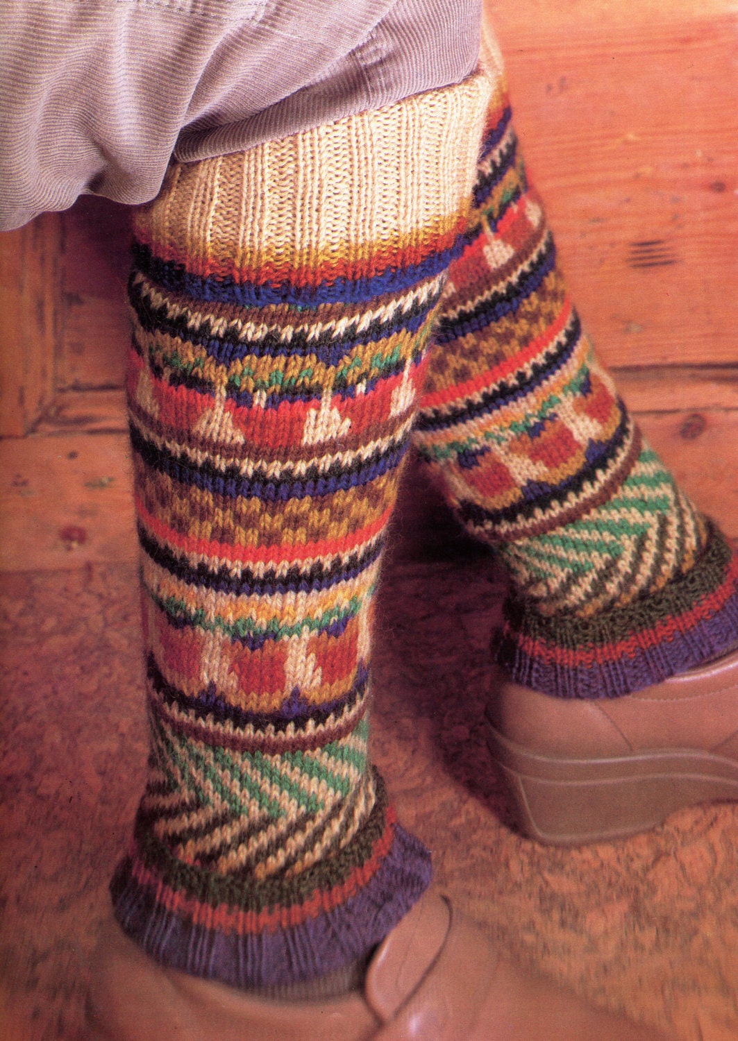 Winter Warm Knit Legwarmers PATTERN, Winter accessory