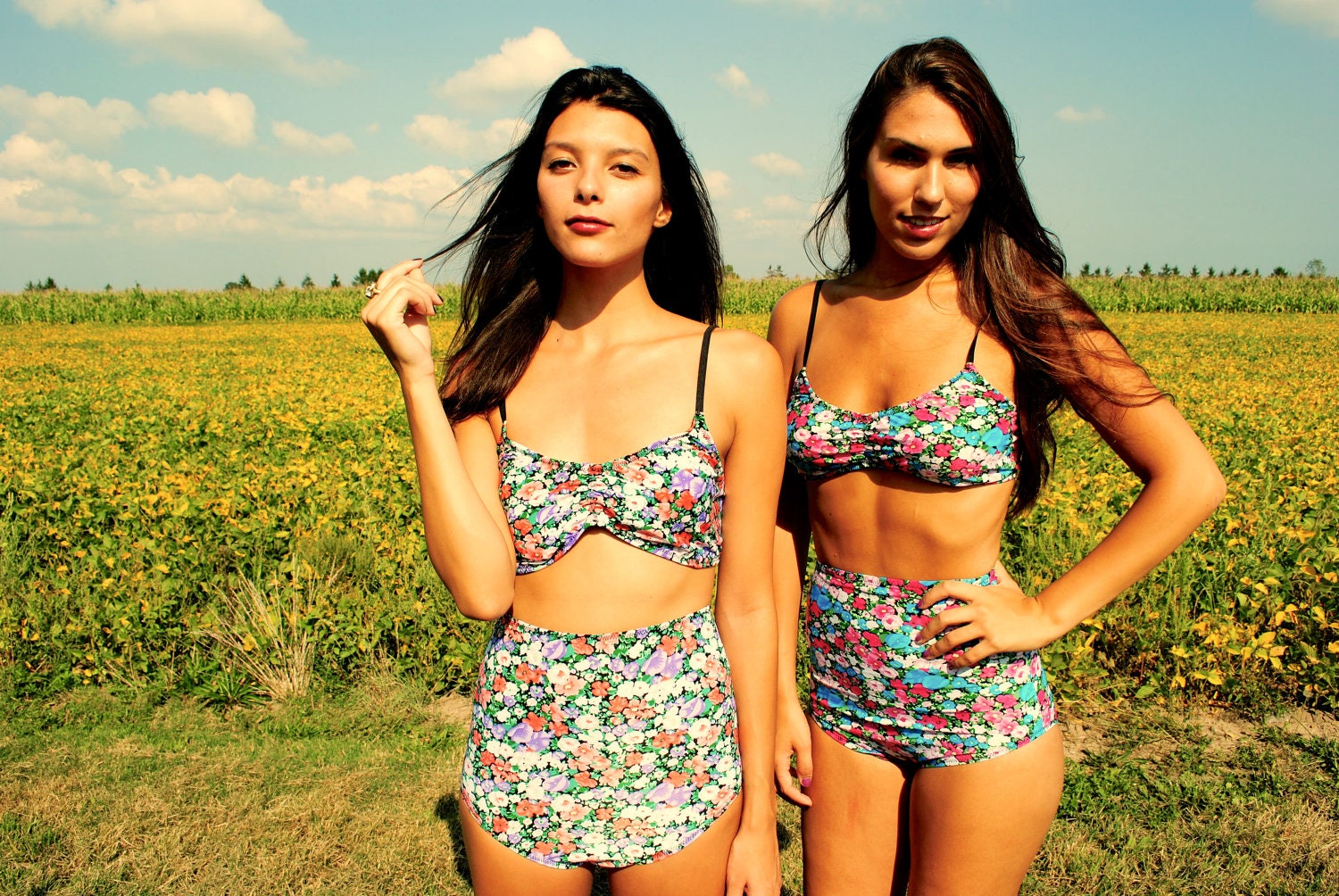high-waisted bathing suit