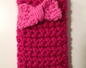 Crochet Handmade Cell Phone Case/Cover Bow Girly IPhone