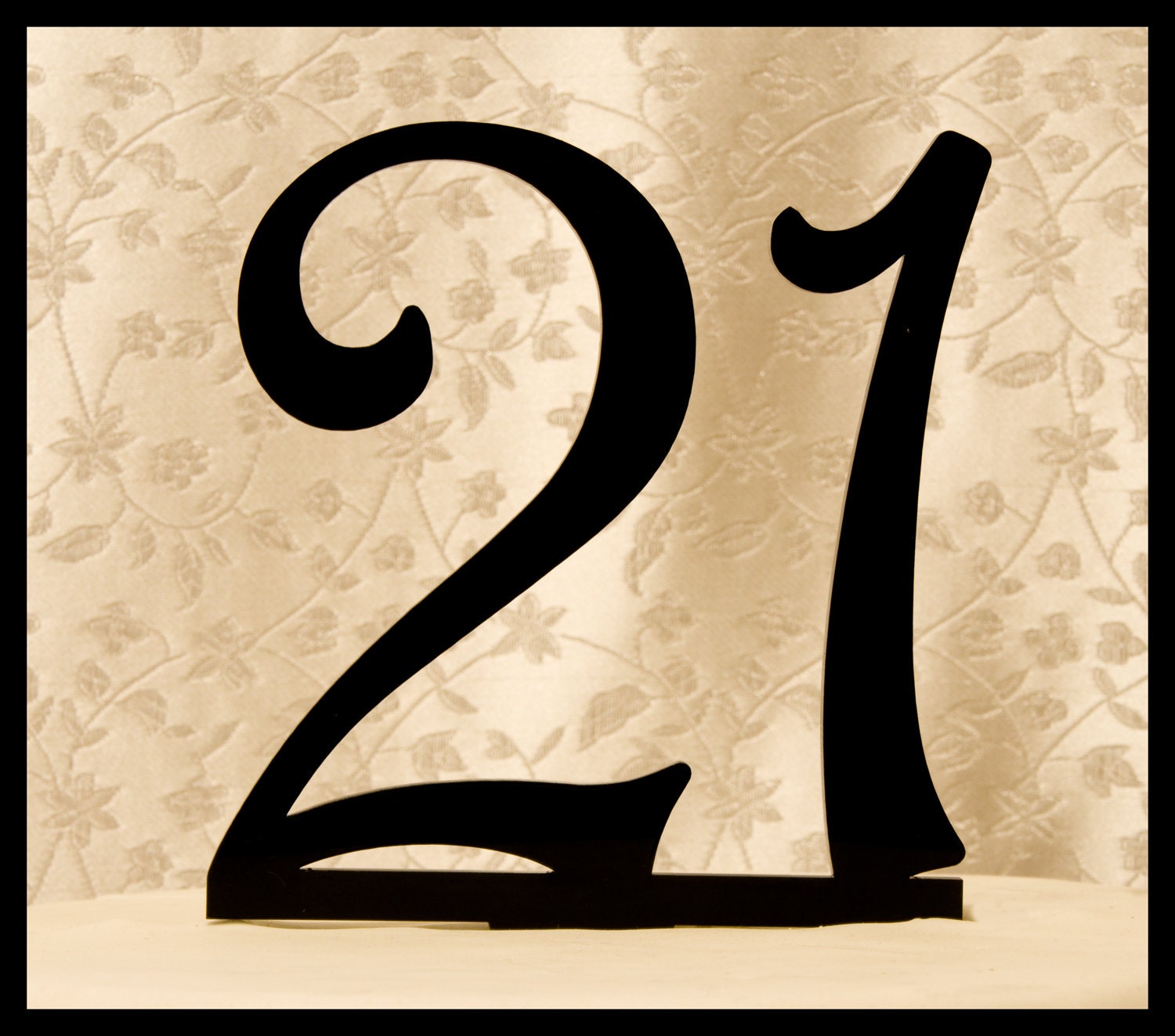 Birthday Cake Topper NUMBER Birthday Decorations 5.5 " wide x 4" tall