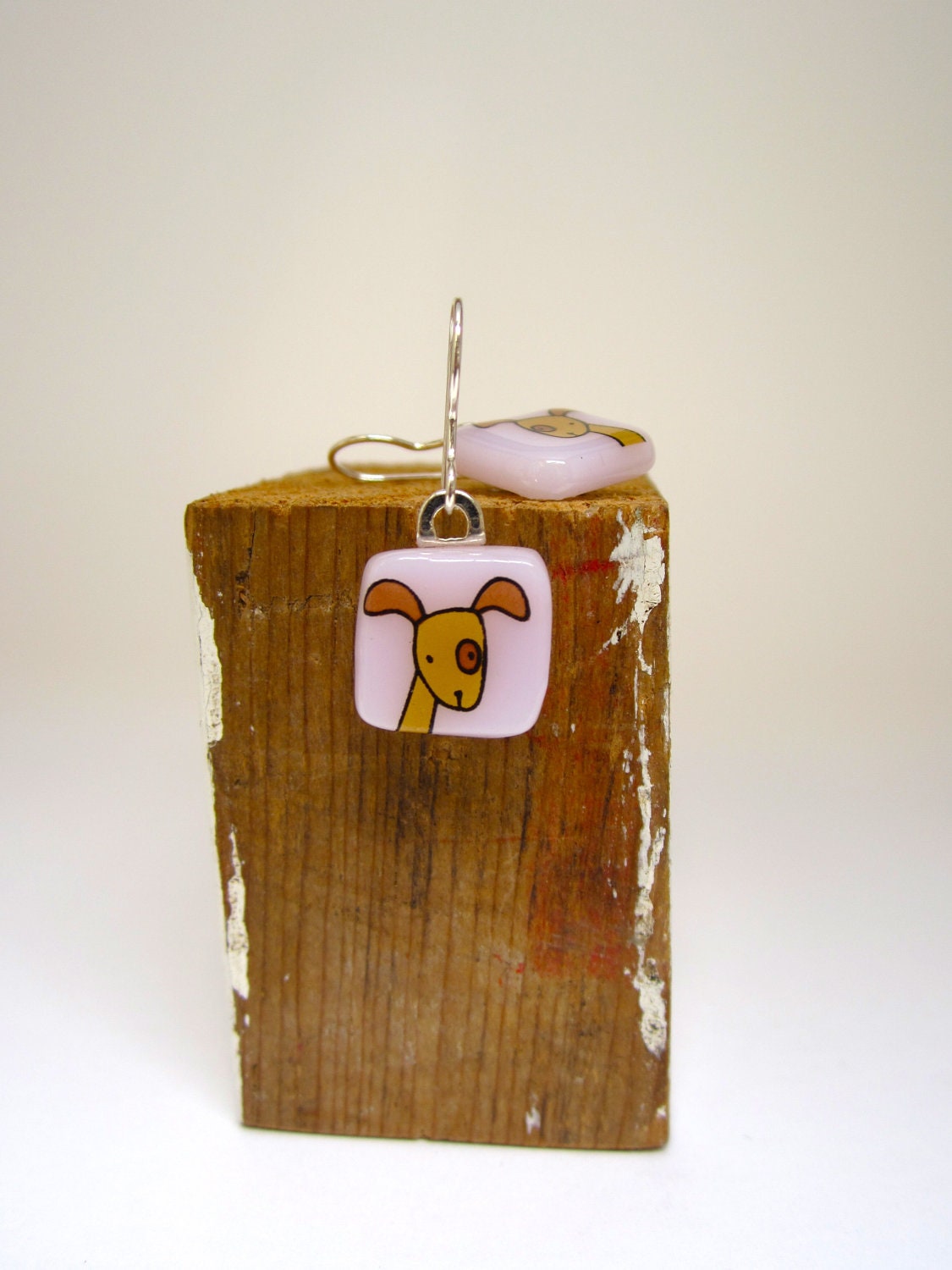 Wag Dog Glass Earrings