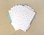 Confetti Blank Note Cards,  Set of 6