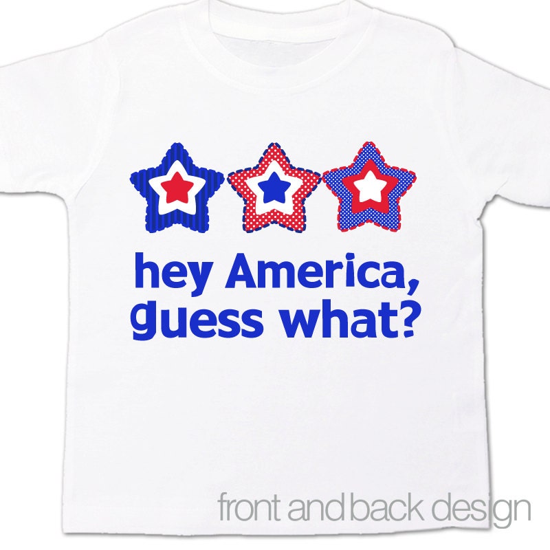 Big sister to be 4th of July hey America guess what pregnancy announcement Tshirt