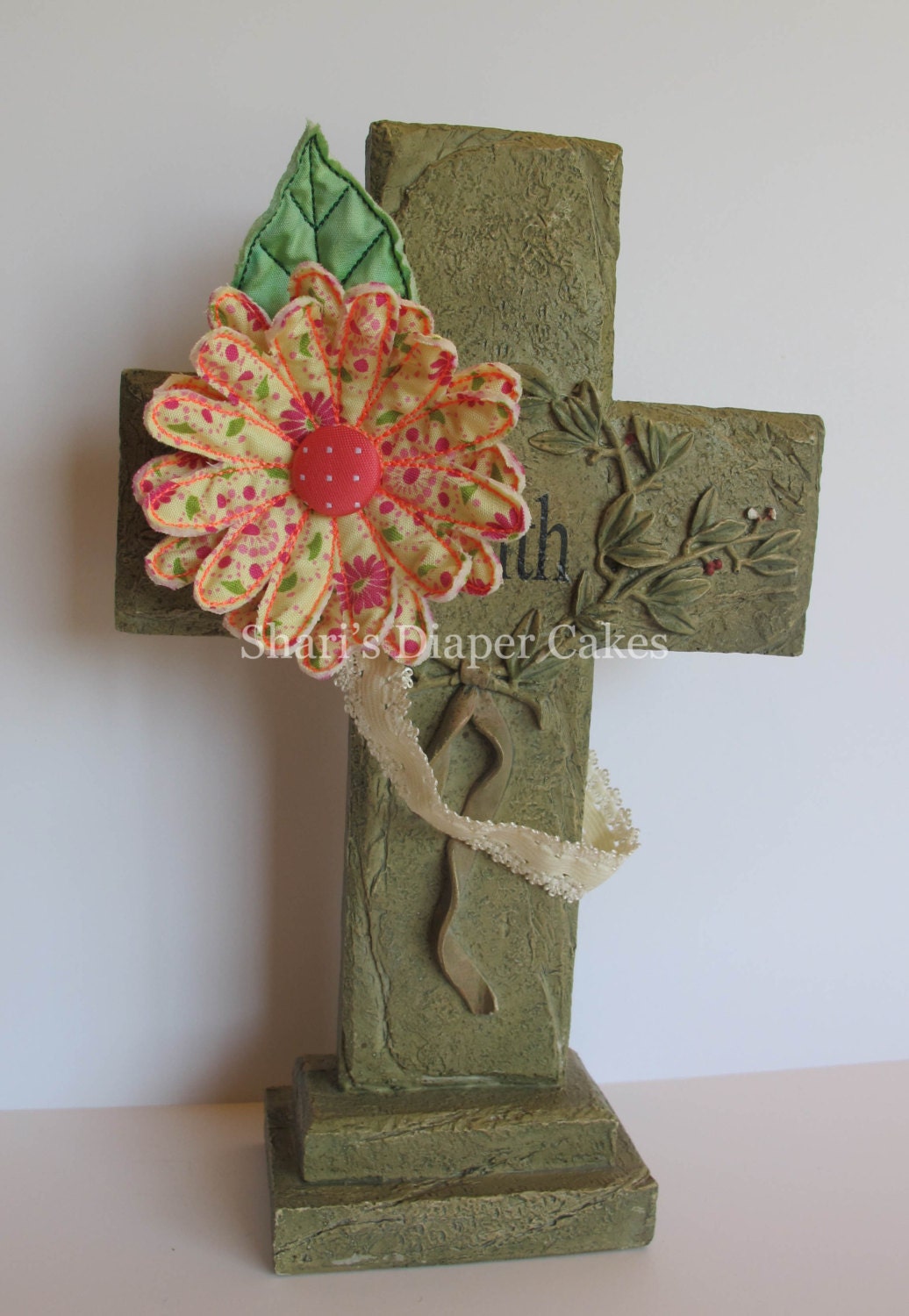 Puffy 3D Embroidered Flower Headband Floral Print