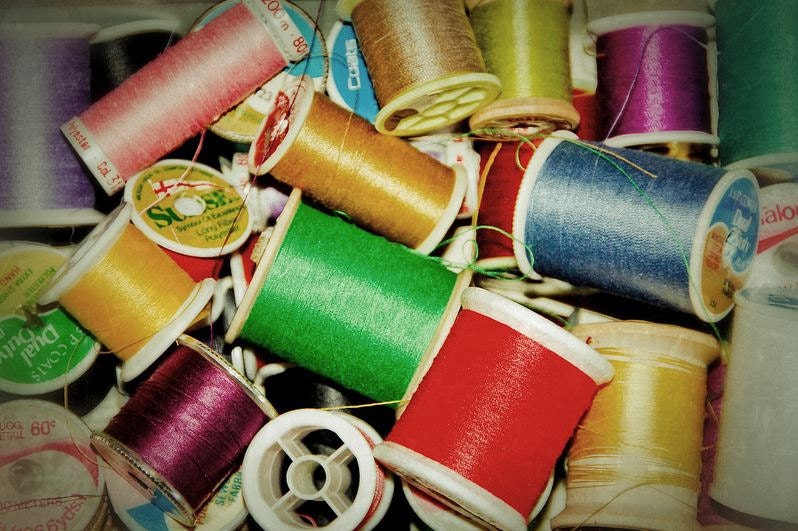 Spools of Sewing Thread Fine Art Photograph