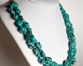Megan Chunky Turquoise Necklace, Megan Fox necklace