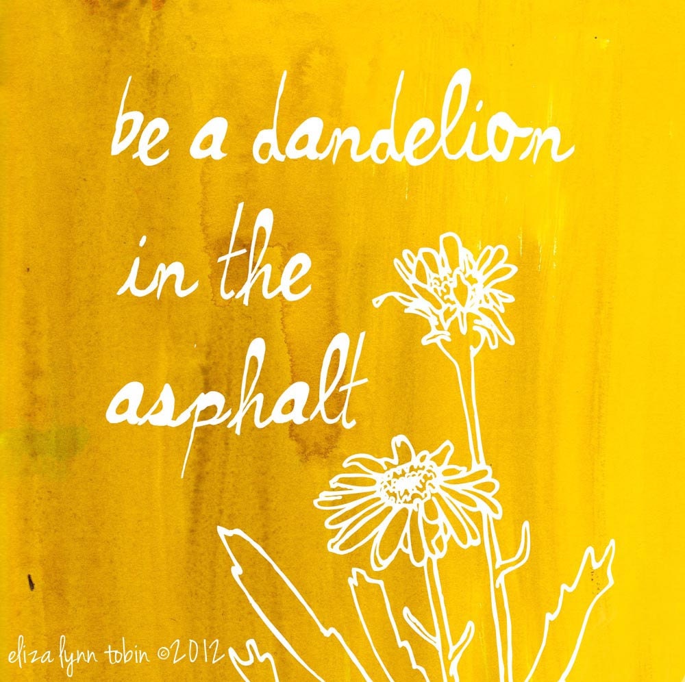 Dandelion Affirmation 6x6 Fine Art Print
