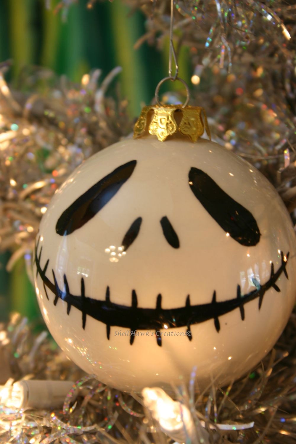 Skull Halloween Christmas Ornament