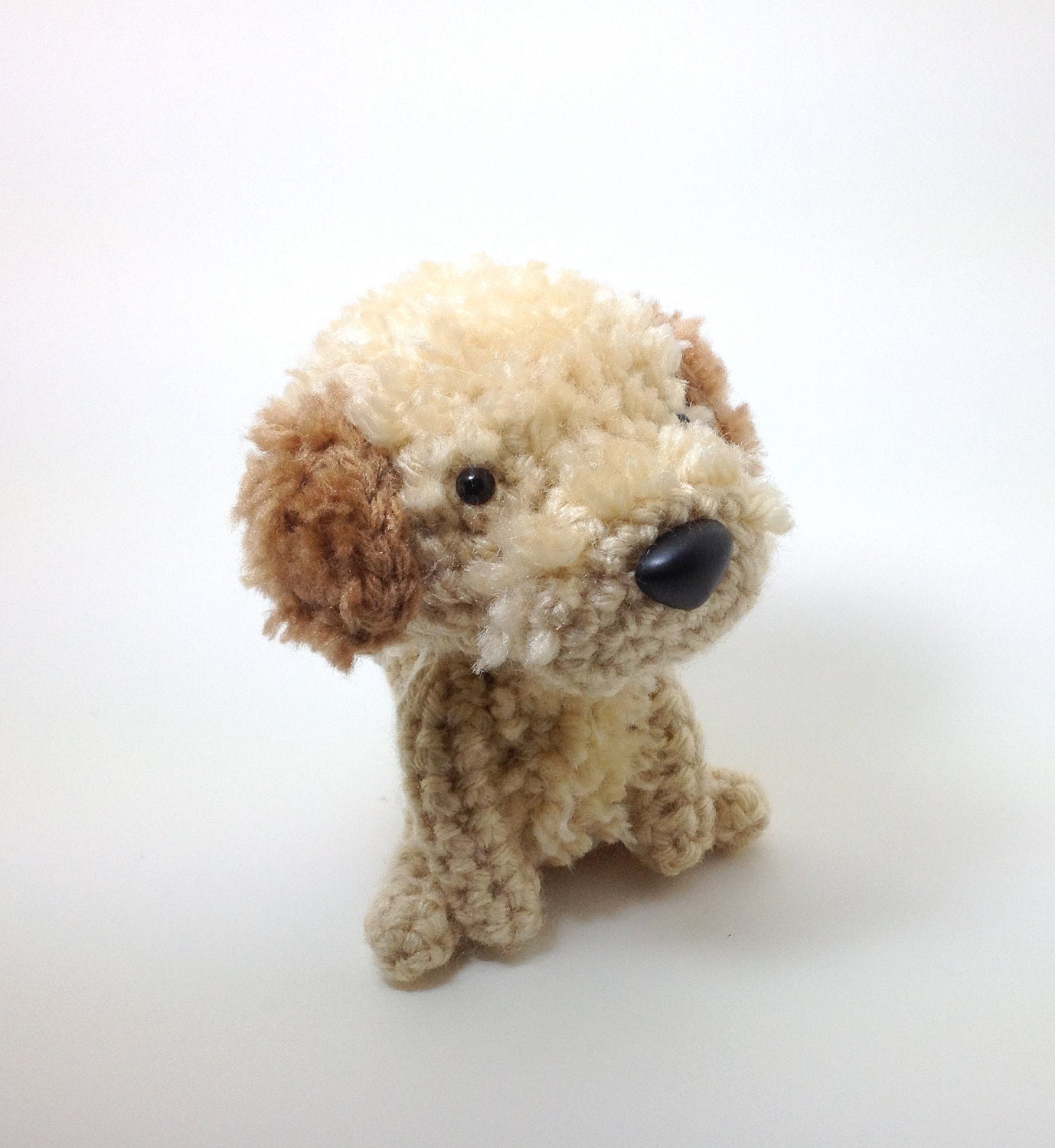 Stuffed Dog Labradoodle Amigurumi Dog Crochet Puppy Plush Doll / Made to Order