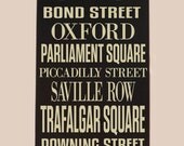 Meaningful Places Subway Art Handpainted Wooden Sign (Customized For You)