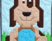 Dog Baby Quilt Pattern in 3 sizes-PDF