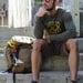 Thermal shirt for men - Military Green long sleeve - rock climbing