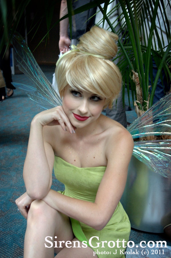 TINKERBELL PIXIE WIG: Couture, One of a Kind High Quality Wig designed by Traci Hines (Ready to Ship)