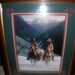Vintage Western Cowboy Art Picture "Through the Snowy Pass" Only 24 USD